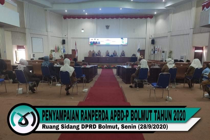 Ranperda APBD-P Bolmut 2020 Disampaikan Ke DPRD Bolmut