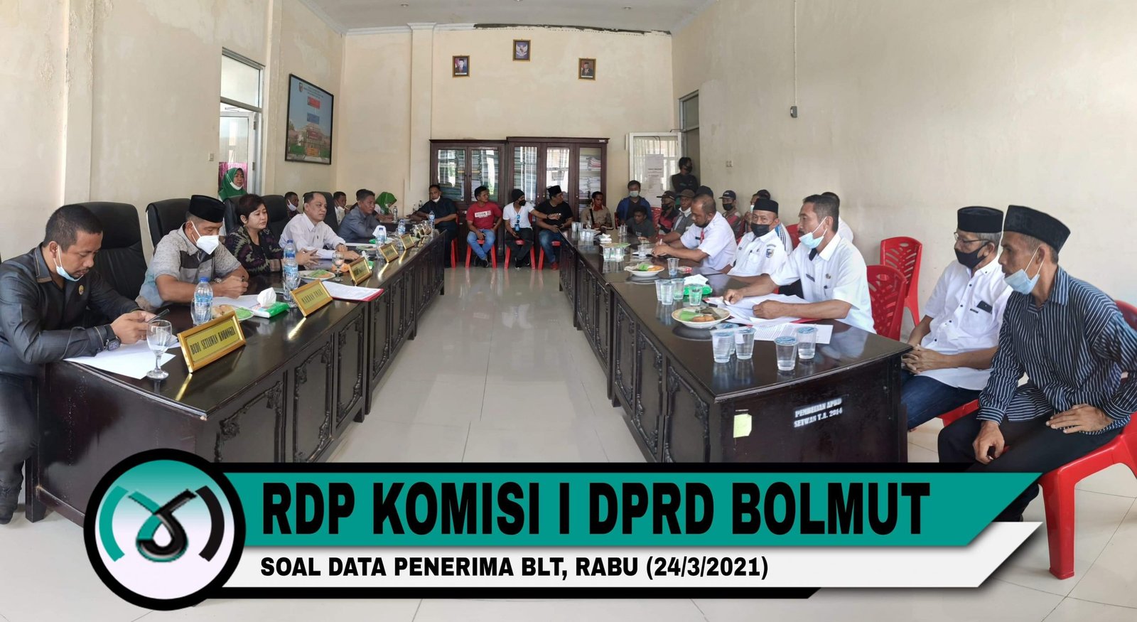 Komisi I DPRD Bolmut Hearing Soal Penghapusan Daftar Penerima BLT