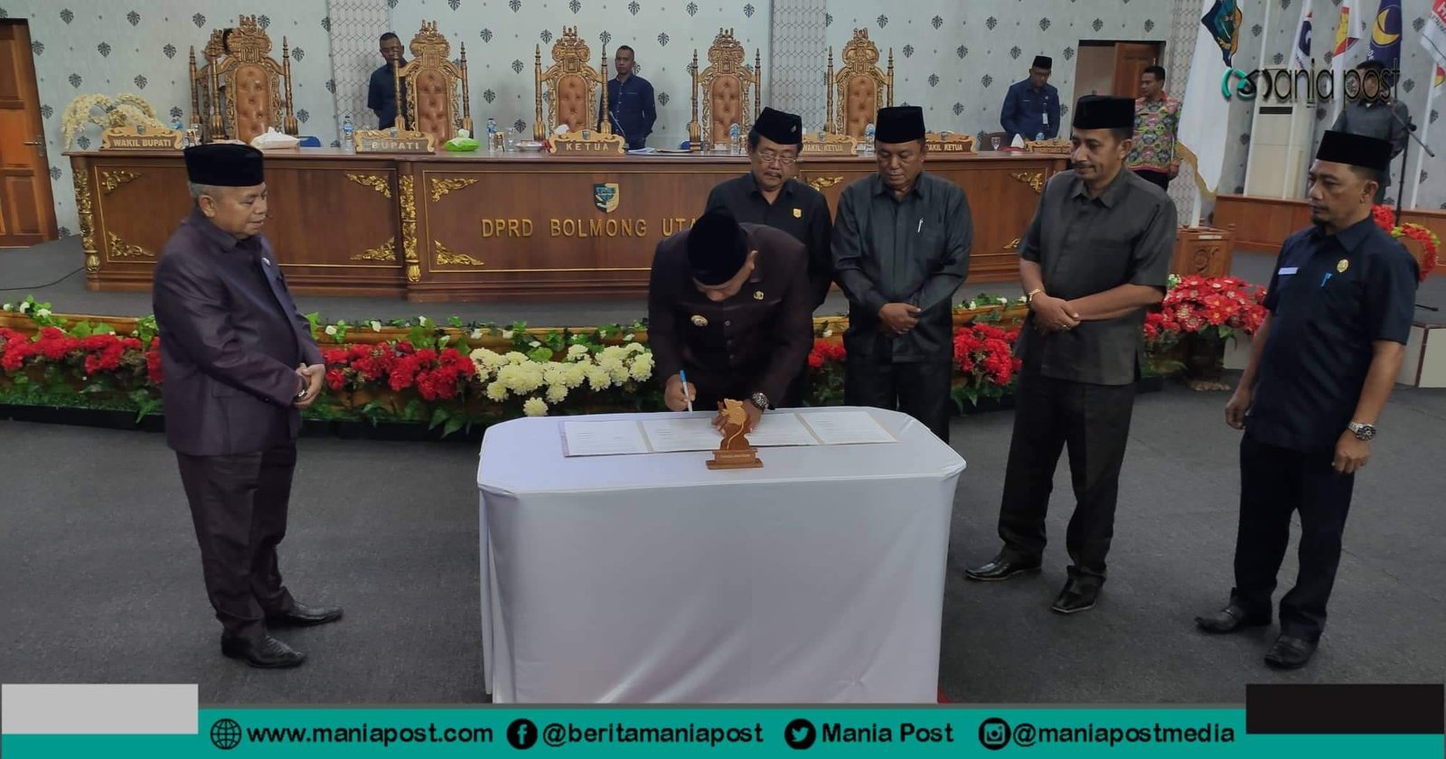 Pemkab dan DPRD Bolmut Teken Nota Kesepakatan Perubahan KUA-PPAS 2022