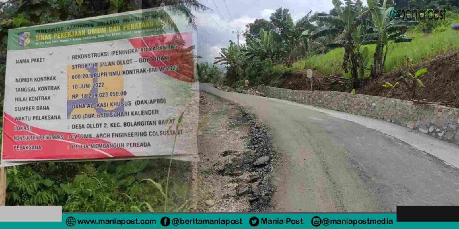 Diburu Waktu, Warga Duga Proyek Jalan Goyo “Asal Jadi”