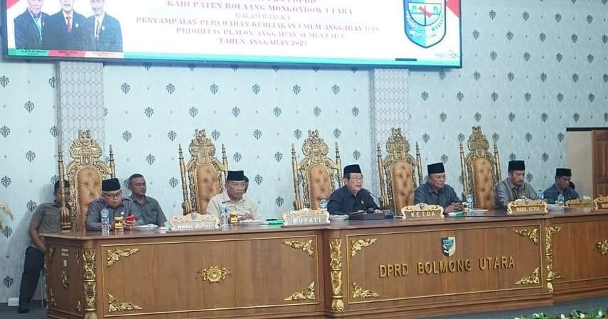 DPRD Bolmut Gelar Rapat Paripurna Penyampaian KUAPPAS APBDP 2023