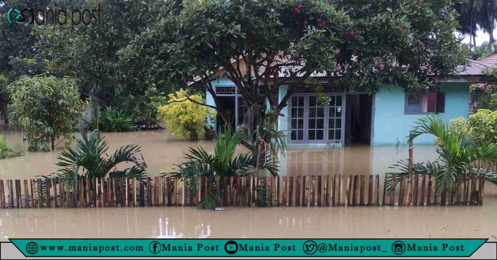 Kondisi salah satu rumah warga di Kecamatan Bolangitang Barat