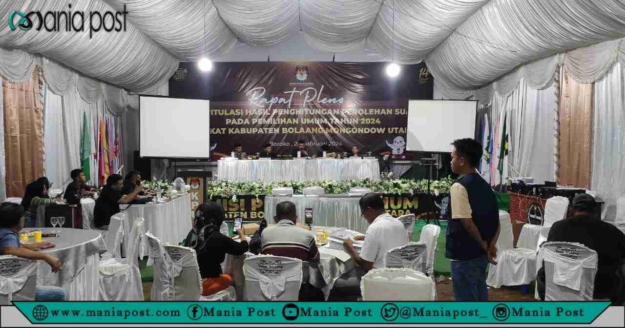 Rapat Pleno Rekap Hasil Perhitungan Suara KPU Bolmut