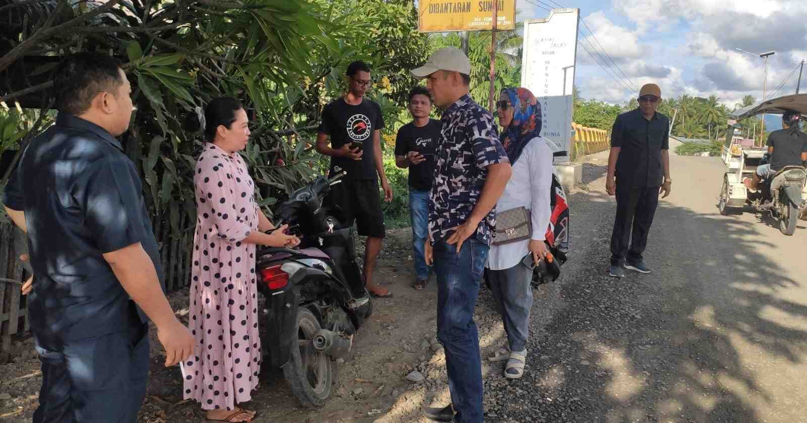 Monitor Pekerjaan Jembatan Bunia, DPRD Bolmut Temui Sejumlah Fakta