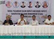 KPU Bolmut Gelar Konferensi Pers Terkait Tahapan Pendaftaran Bacalon Pilkada