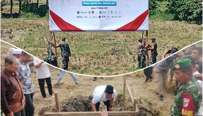 ​Wujudkan Pusat Ekonomi Desa, Bupati Sirajudin Lasena Pimpin Peletakan Batu Pertama Gudang dan Kelengkapan Koperasi Desa Merah Putih