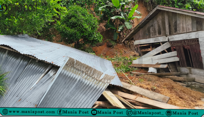BREAKING NEWS: Dentuman Keras Subuh Hari, Longsor Keimanga-Paku Hantam Rumah Warga Hingga Roboh