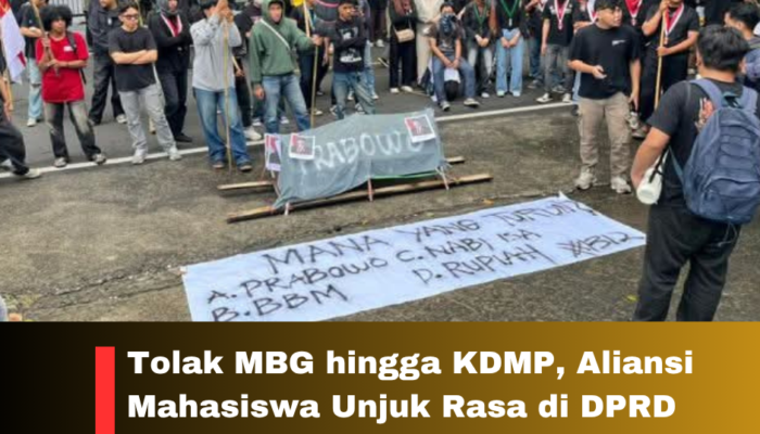Tolak MBG hingga KDMP, Aliansi Mahasiswa Unjuk Rasa di DPRD Sulawesi Utara